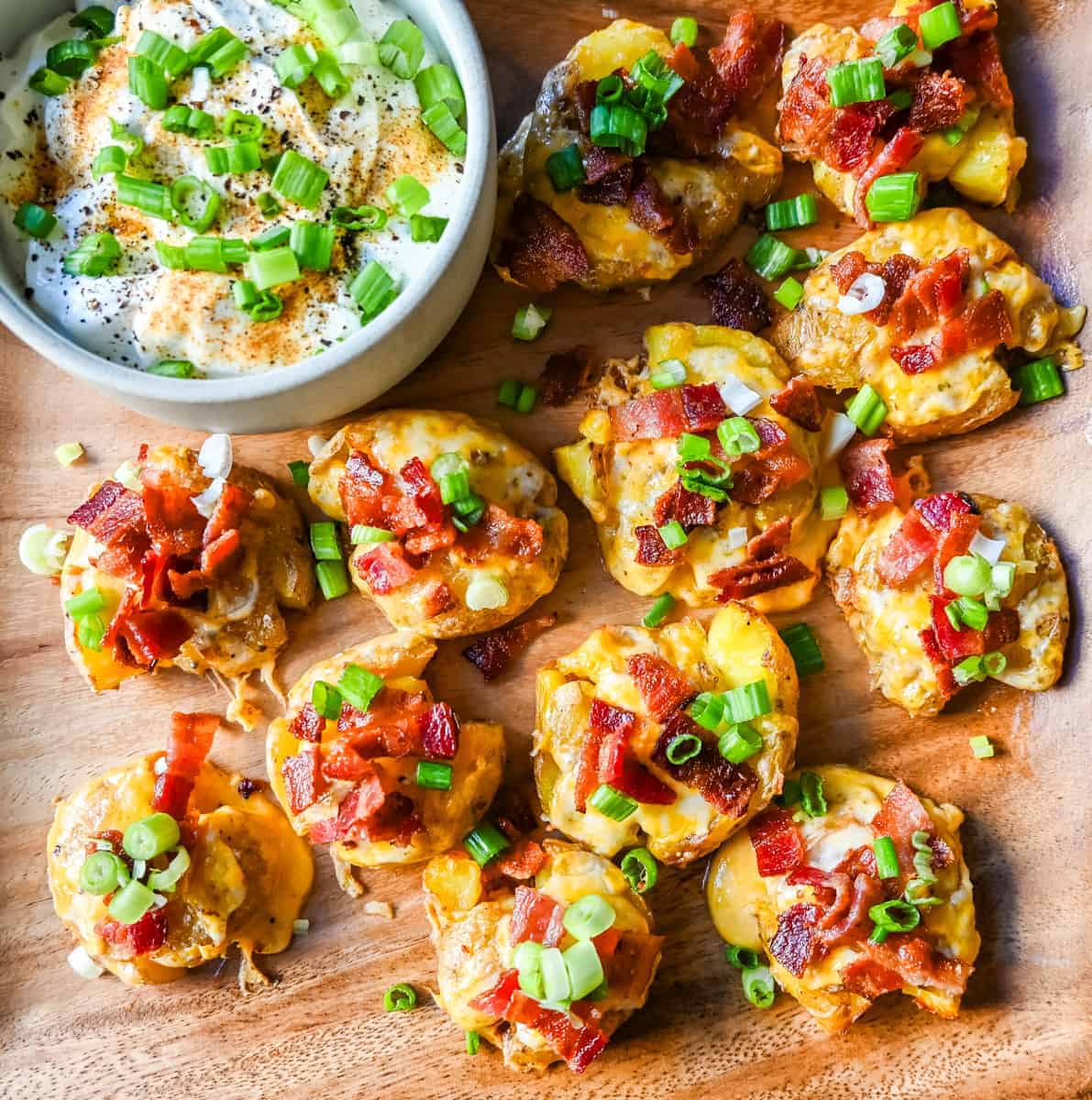 Crisp-Skinned Cheddar & Bacon Smashers