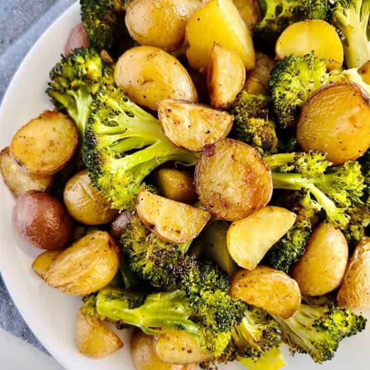 Golden-Herb Potatoes with Charred Broccoli