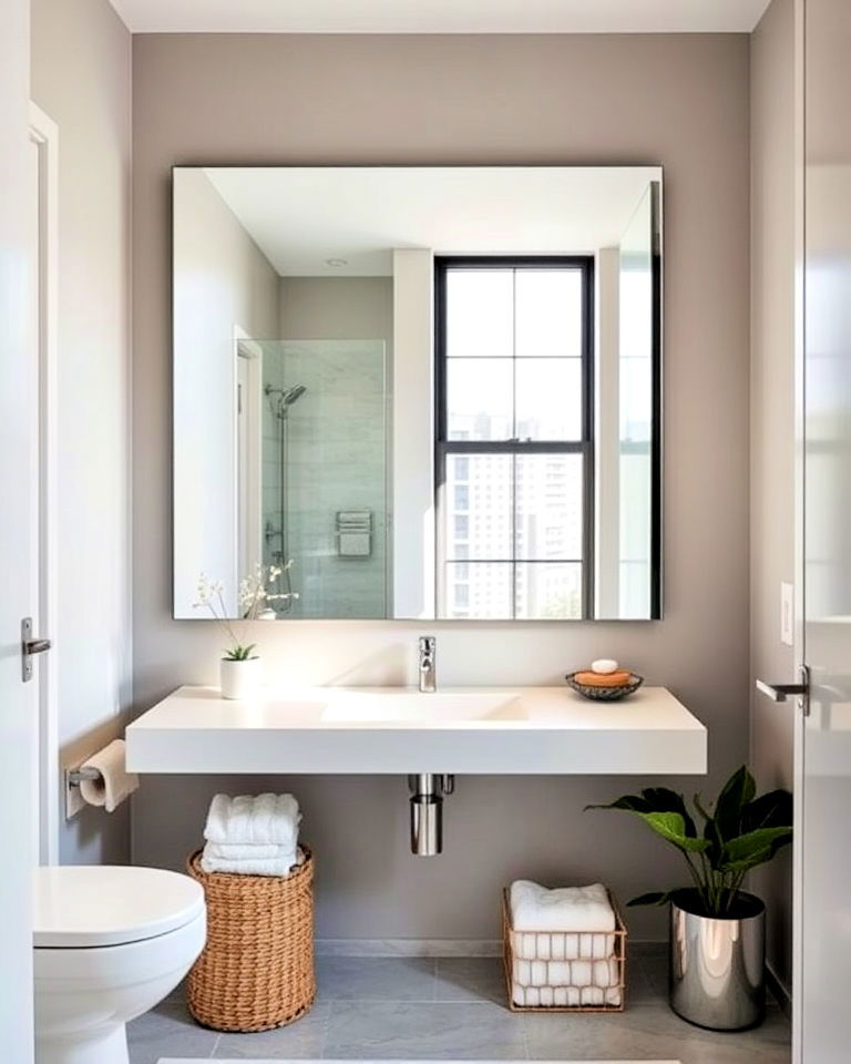 Start With a Mirror That Reaches Beyond the Vanity