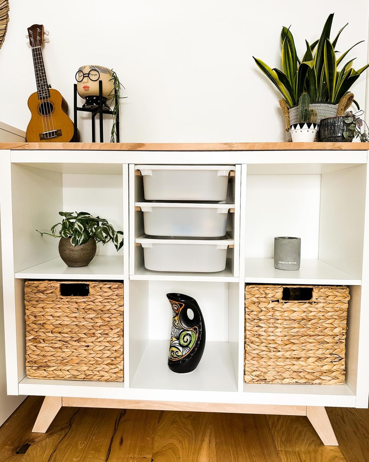 Maximize Your Entryway with the IKEA KALLAX Cubed Storage