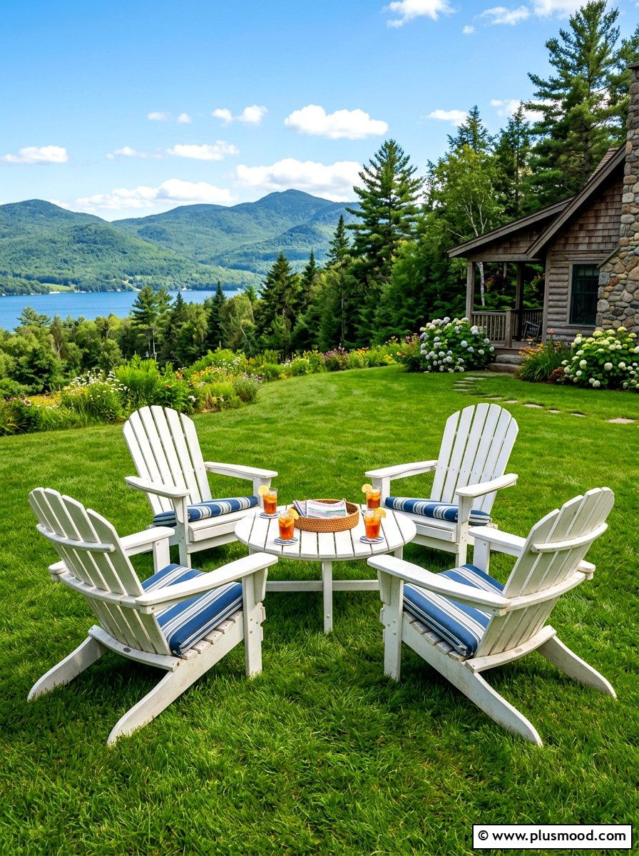 Arrange Adirondack Chairs for Conversation