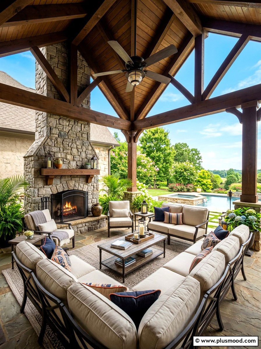Make the Covered Patio Feel Like a Living Room