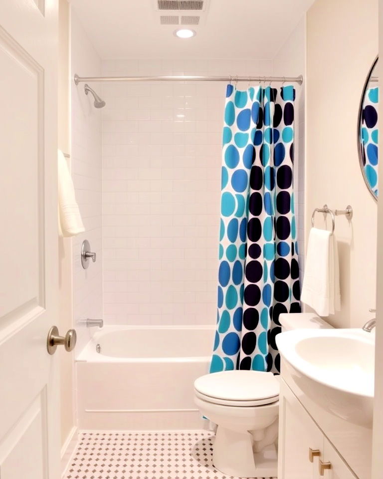 Use a Shower Curtain as an Instant Style Layer