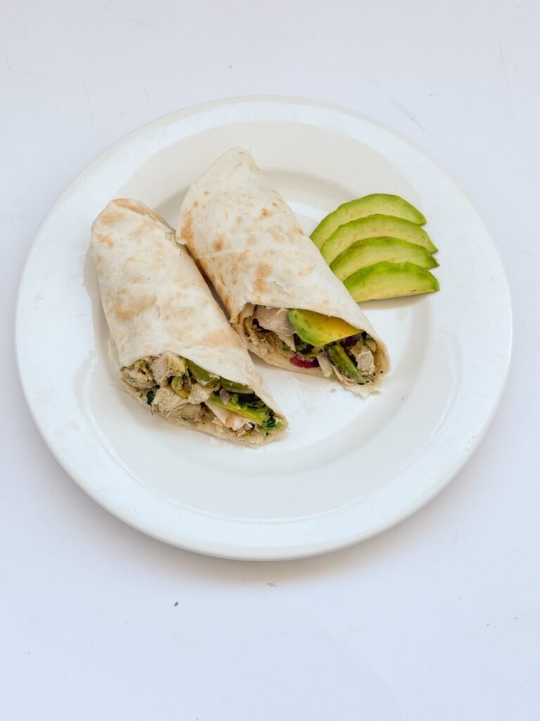 Protein-Packed Avocado Chicken Salad Wrap with Creamy Greek Yogurt