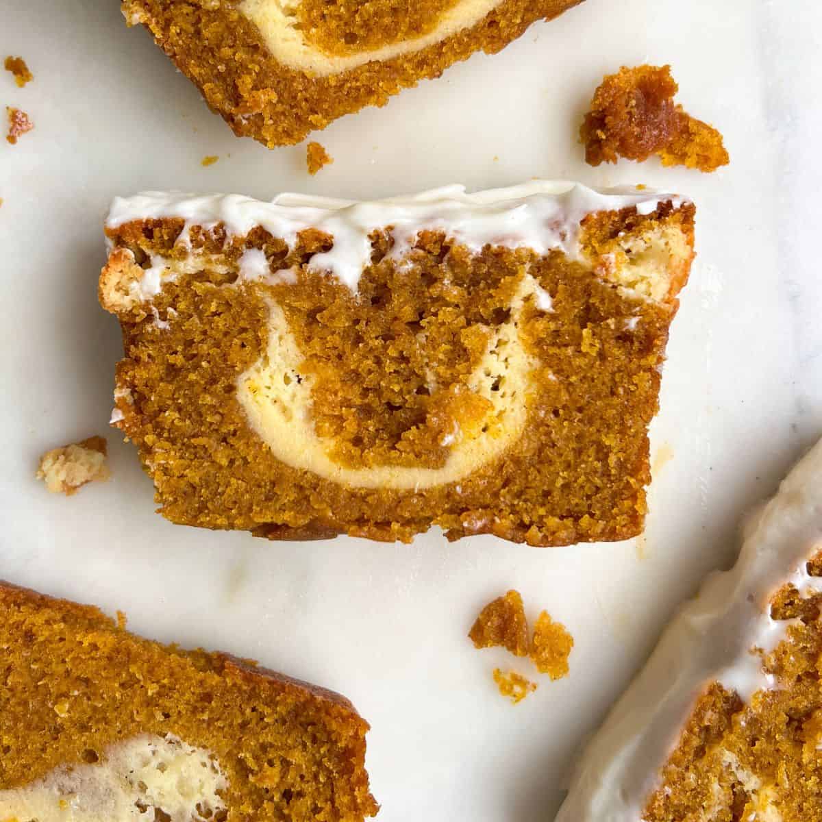 Spiced Autumn Loaf With Velvety Cream Topping