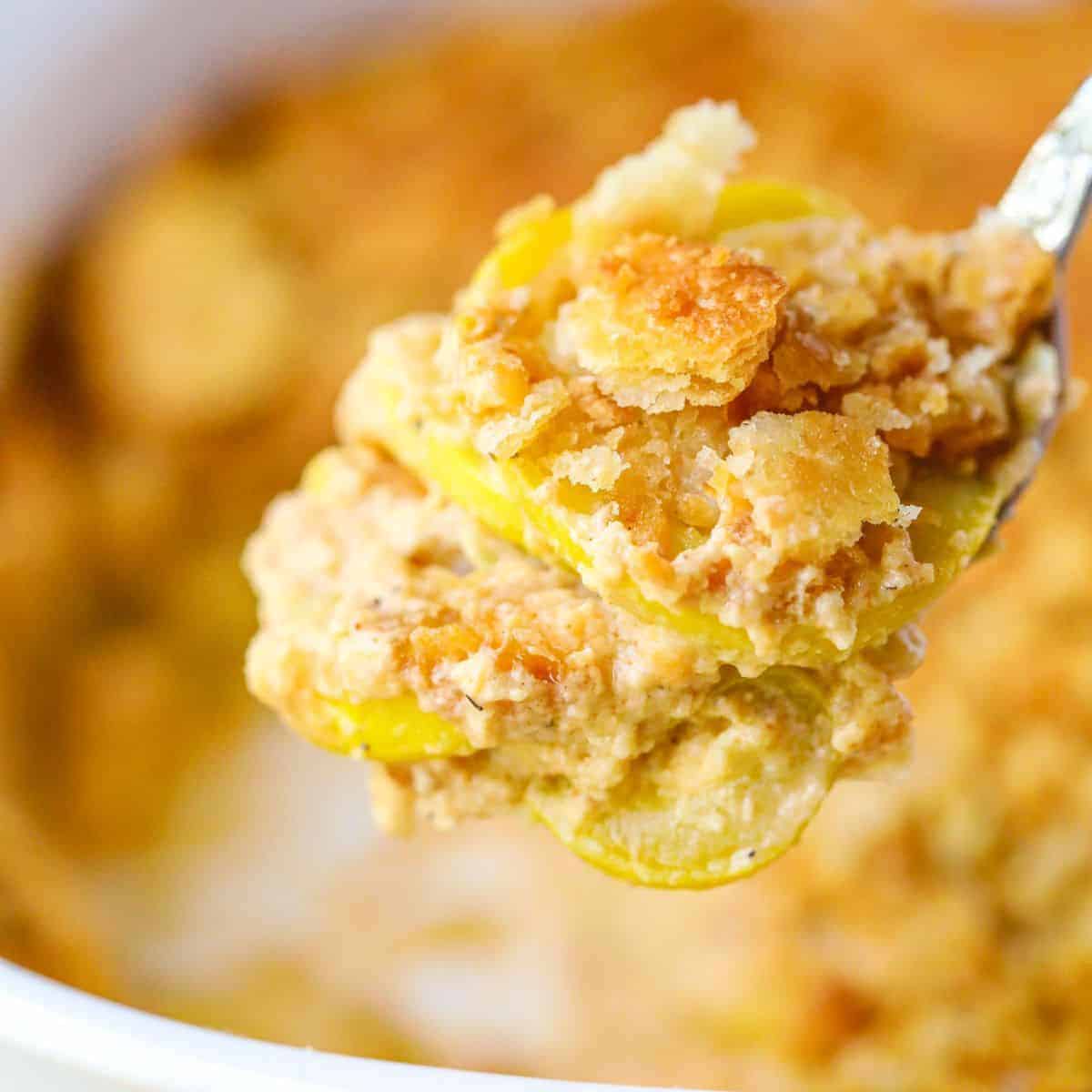 Buttermilk Squash Gratin with Crispy Corn-Pecan Topping