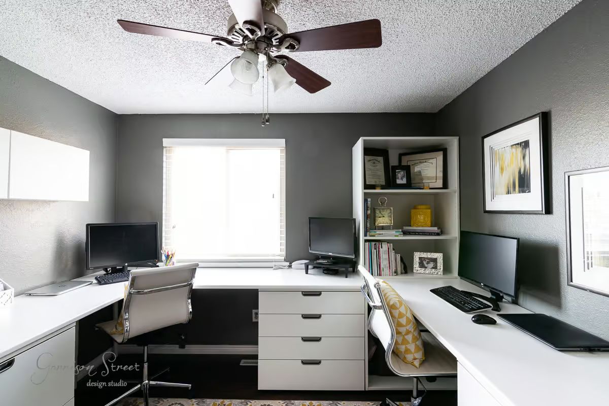 Maximize Your Mini Office: Dual Workstation Desk Hack with IKEA GALANT