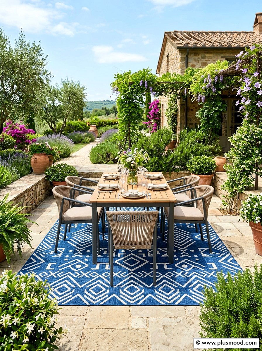Define a Seating Area With a Rug