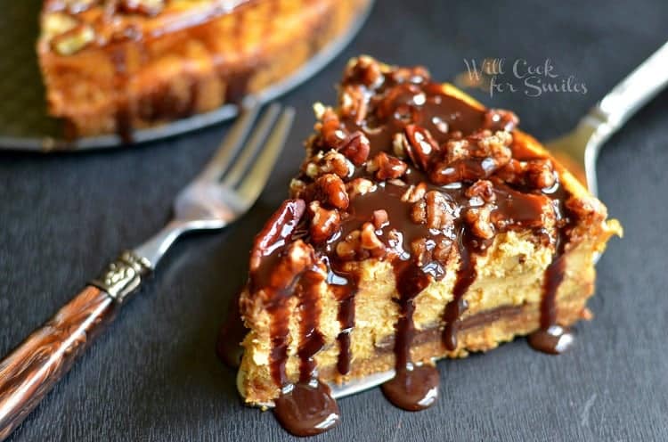 Midnight Pumpkin Velvet Cheesecake