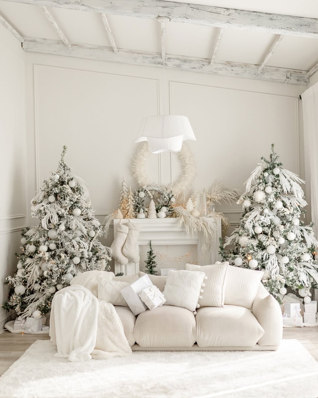 Create a Soft White Mantel Moment