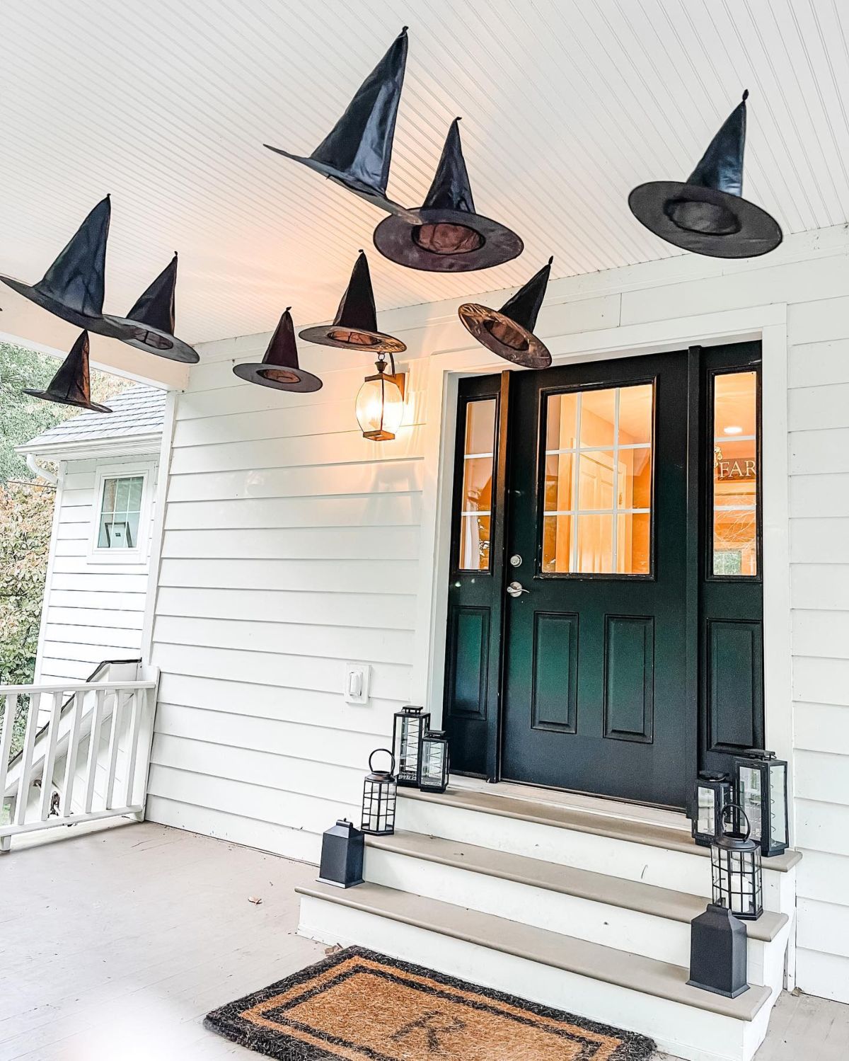 Charming Witch Hats & Glowing Lanterns