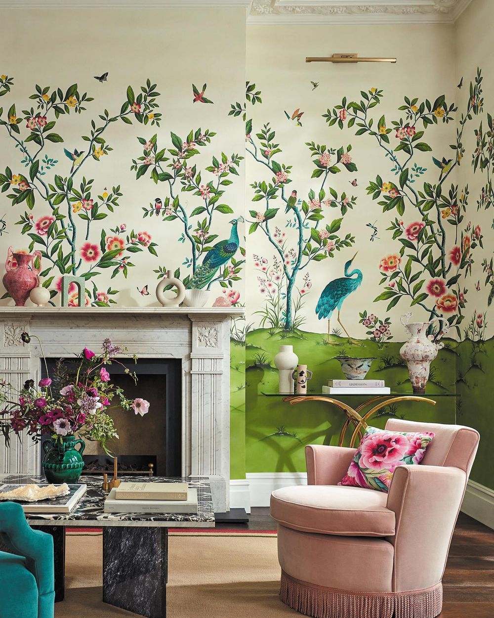 Transform Your Living Room with a Statement Wallpaper Wall