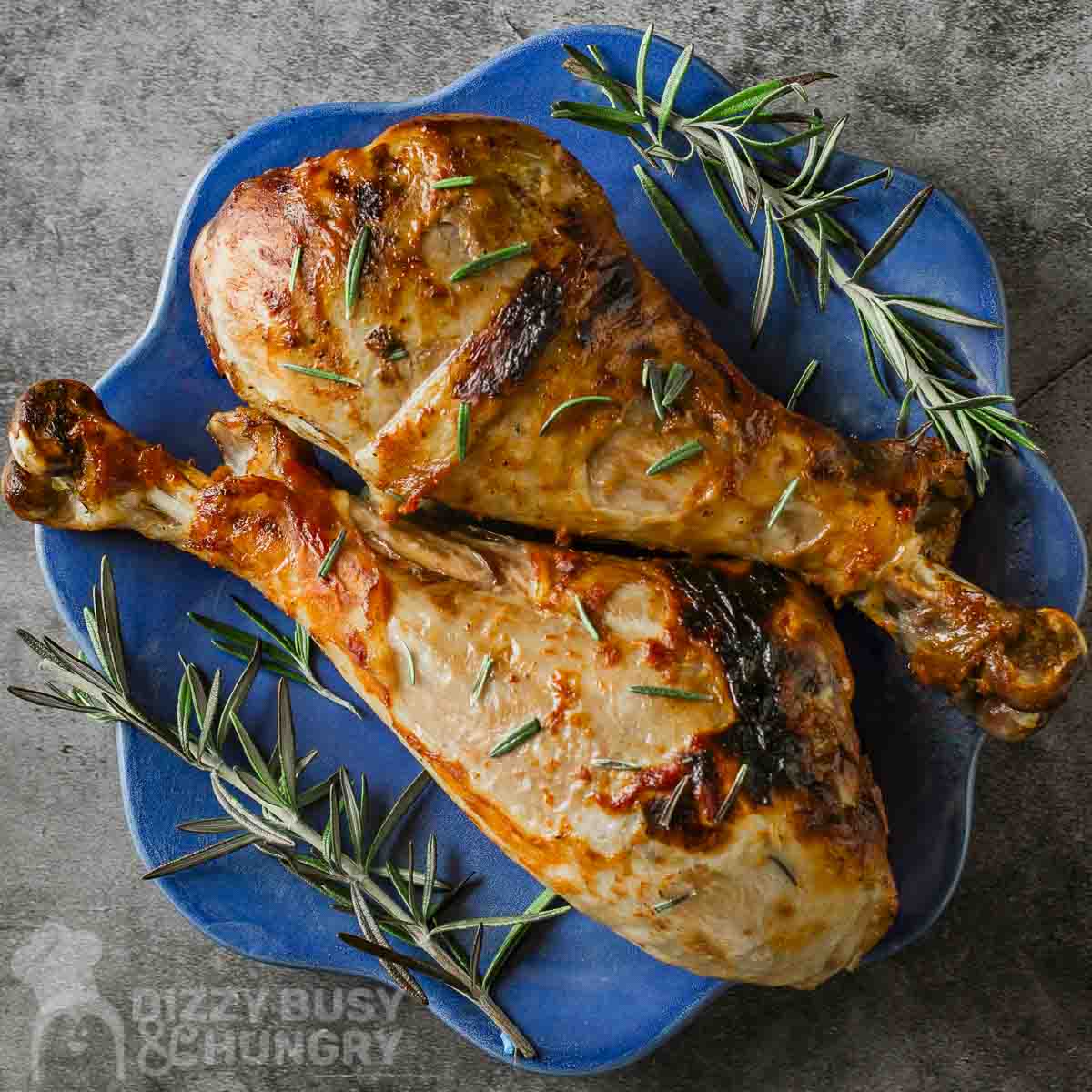 Apple-Maple Holiday Turkey Drumsticks
