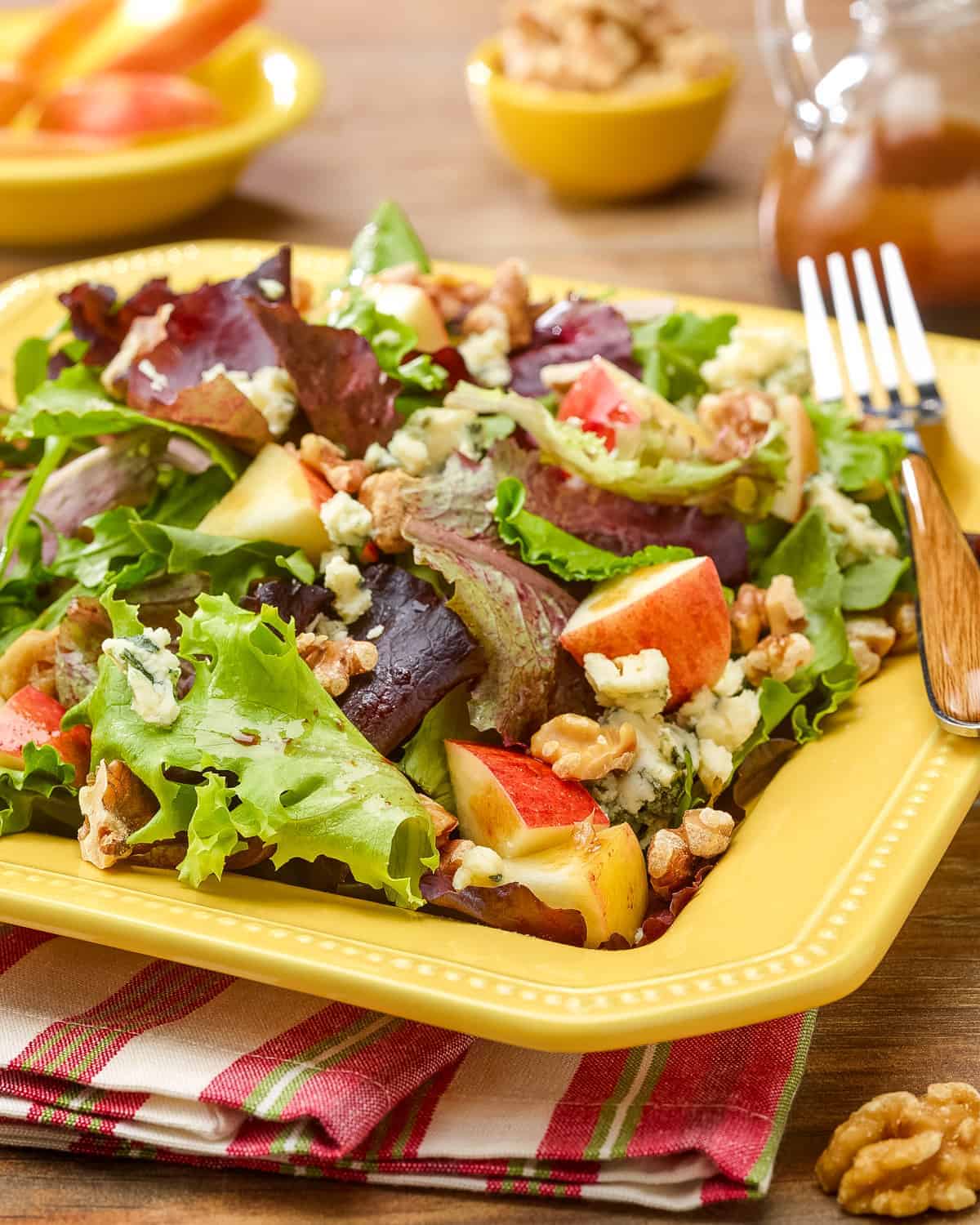 Orchard Bright Greens with Maple-Walnut Vinaigrette