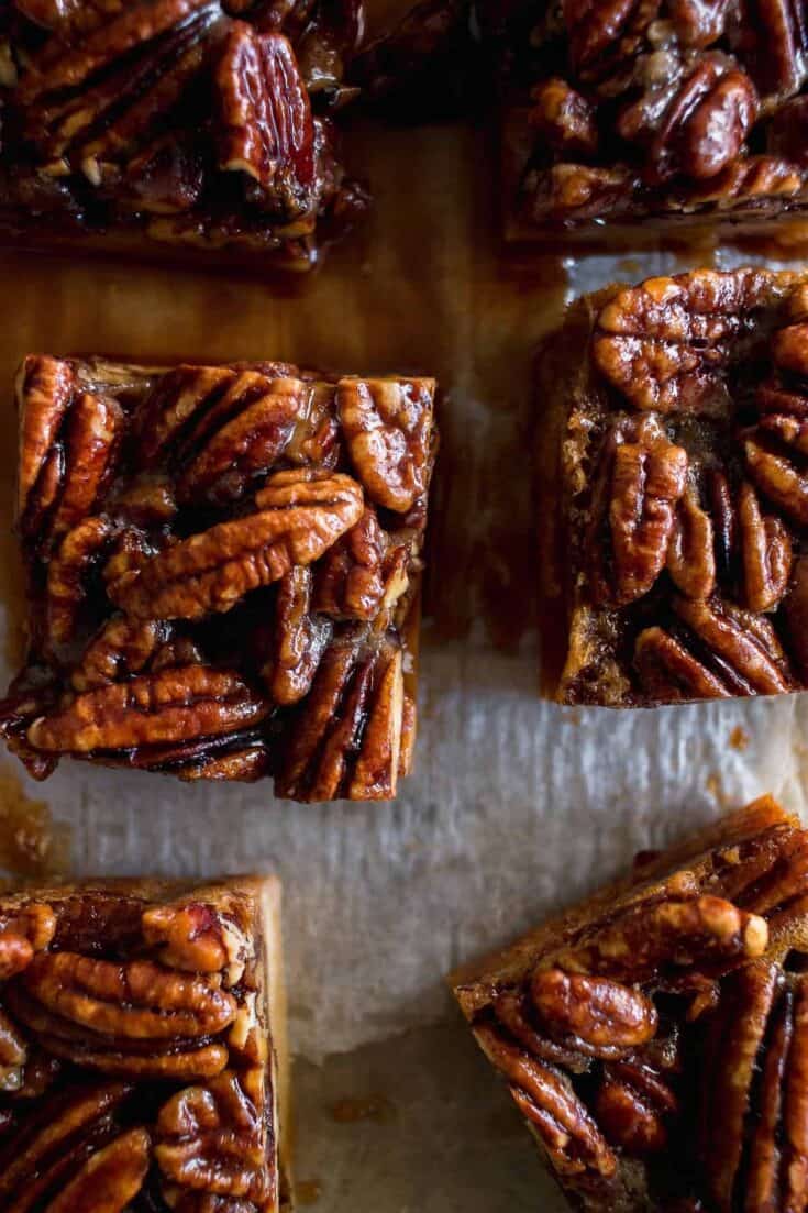 Toasted Pecan Shortbread Squares