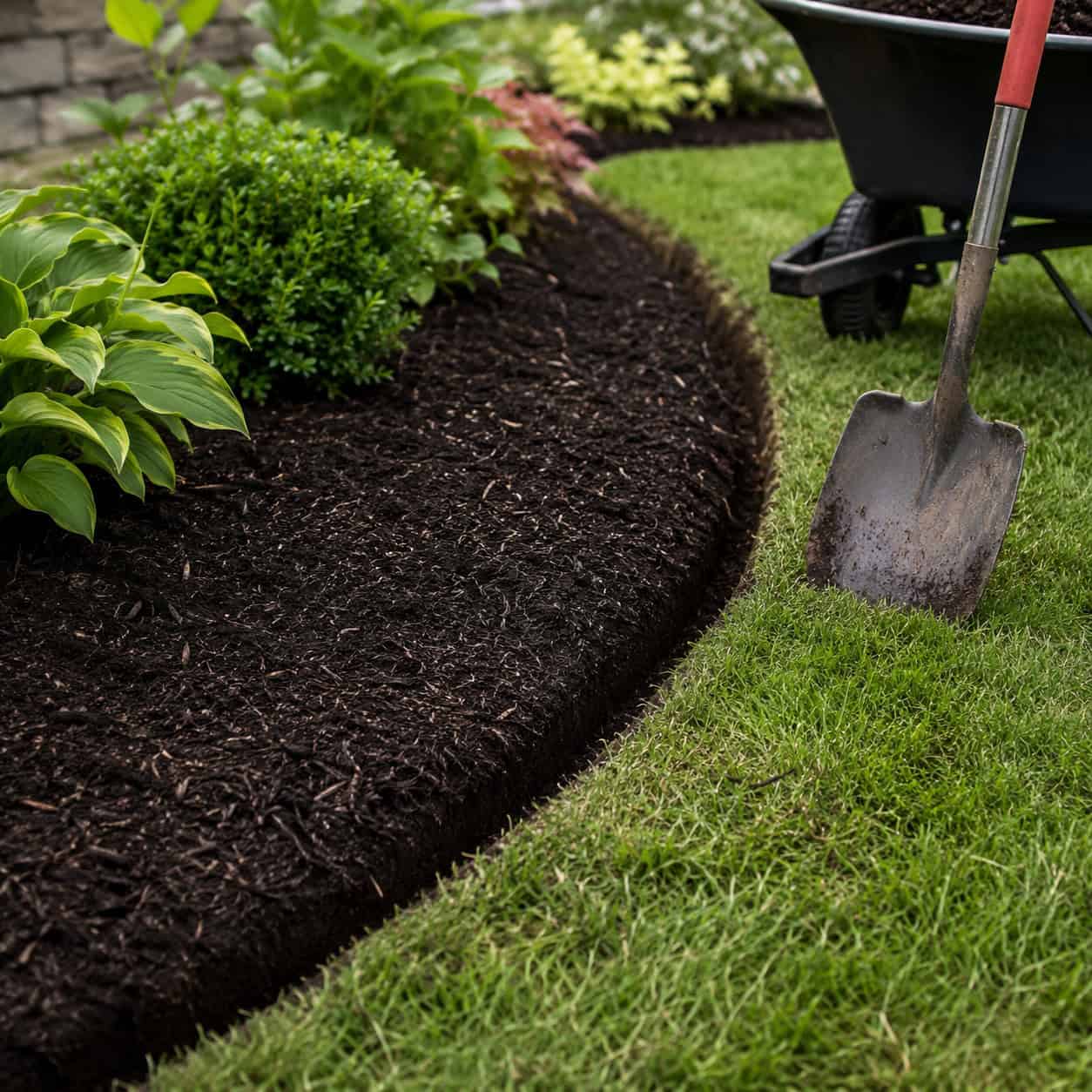 Edge Beds and Refresh Mulch for Instant Curb Appeal