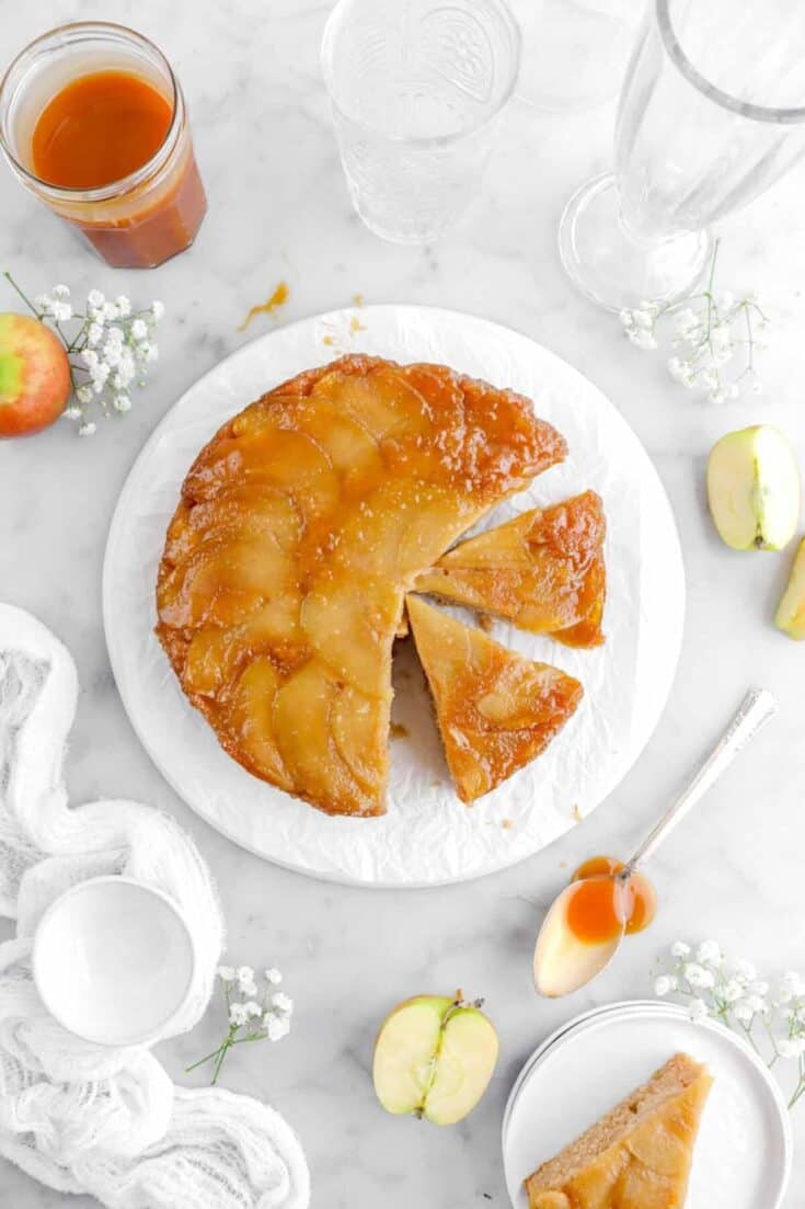 Autumn Flip Caramel-Apple Cake
