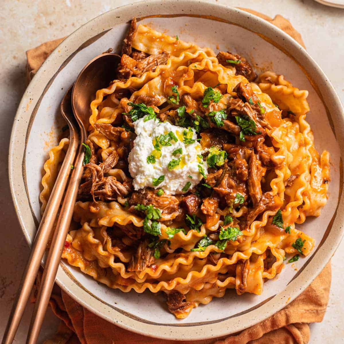 Tuscan Rosemary and Red Wine Braised Lamb Ragu