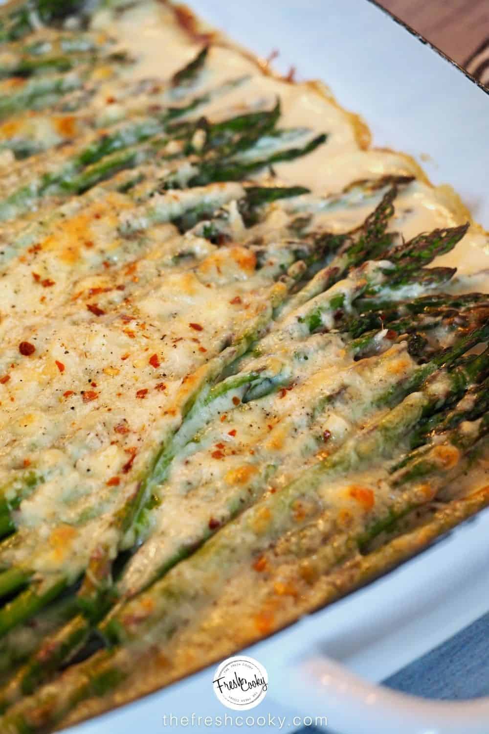 Holiday Asparagus Gratin with Crispy Golden Topping