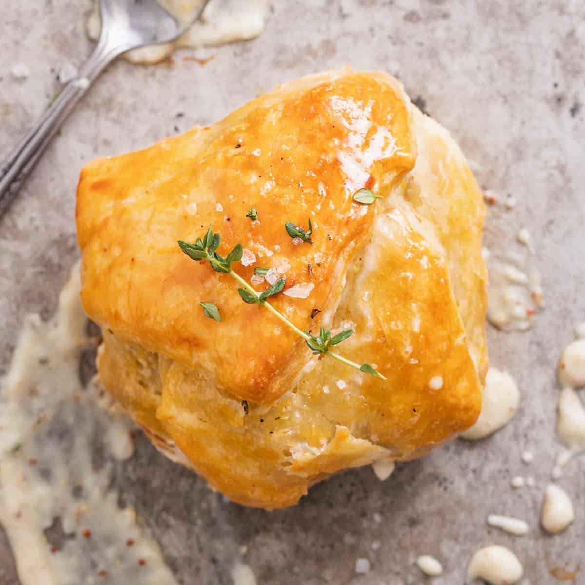 Festive Puff-Wrapped Chicken Roulades with Mustard Cream