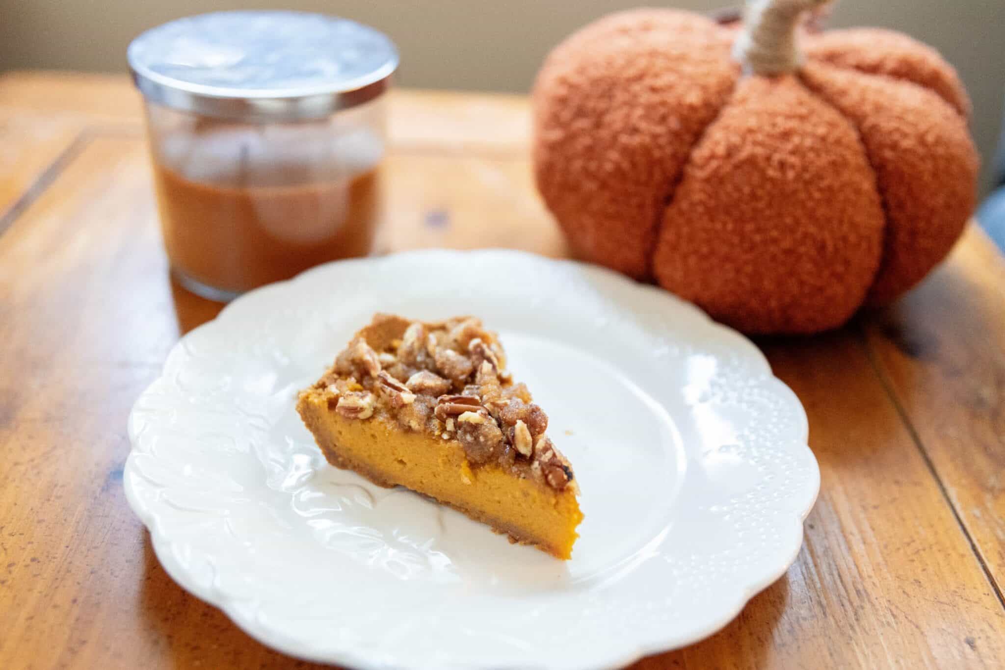 Luscious Nut-Topped Spiced Pumpkin Cheesecake