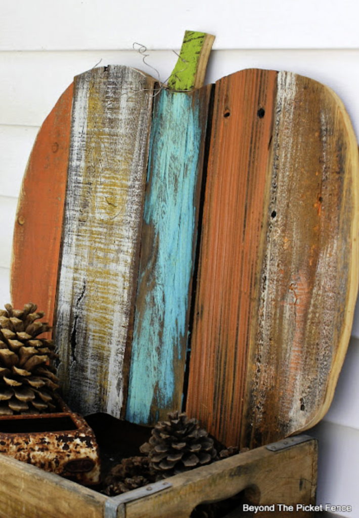 Quirky Framed Plastic Pumpkin Art