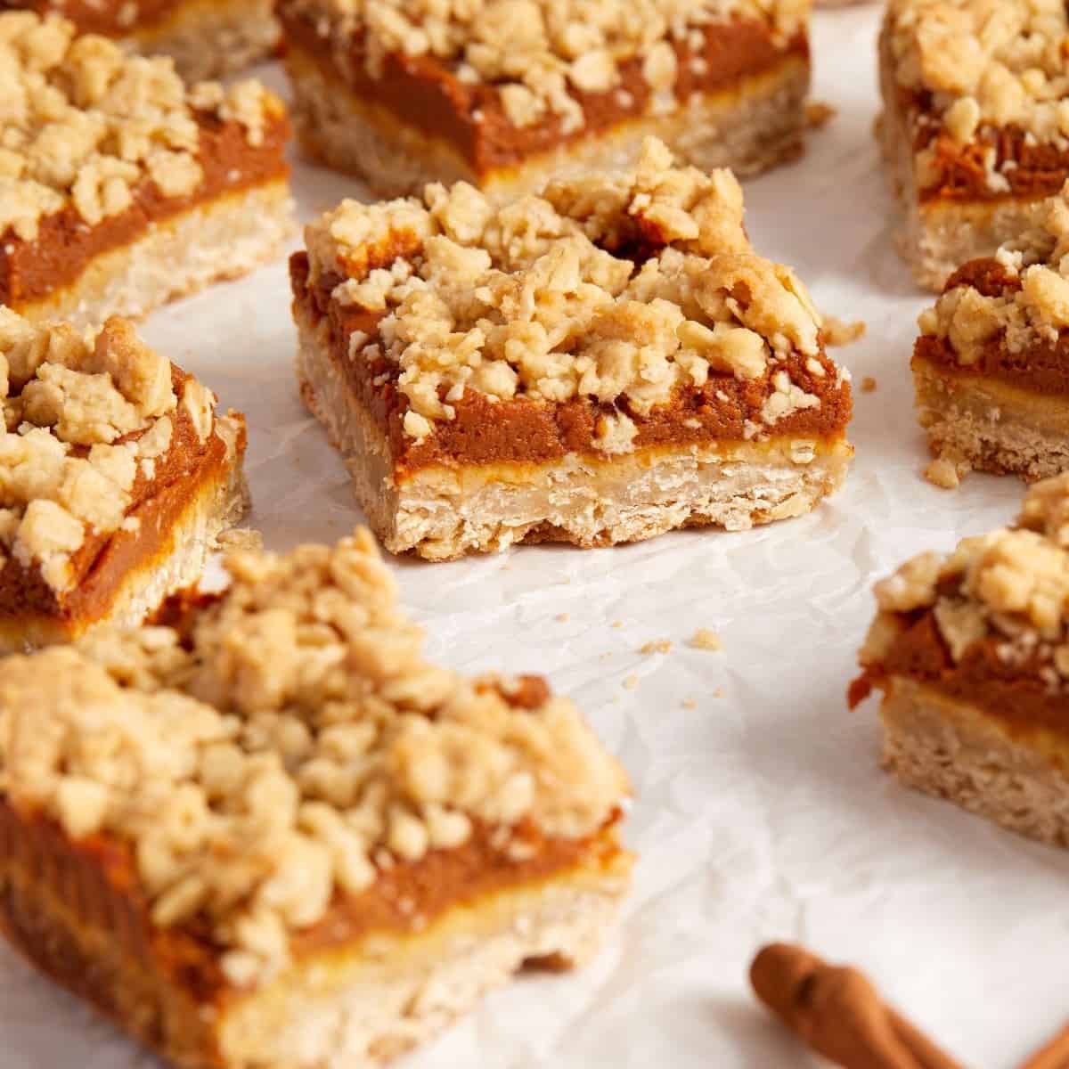 Autumn Spiced Pumpkin Oatmeal Squares