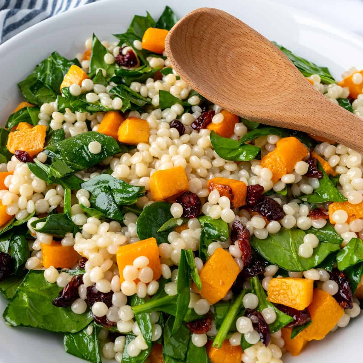 Lemon-Honey Pearl Couscous with Roasted Butternut