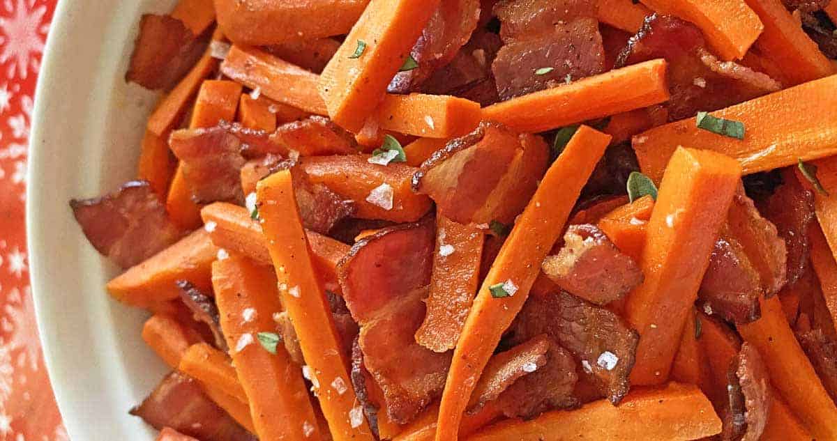 Oven-Roasted Carrots with Smoky Maple Bacon Glaze