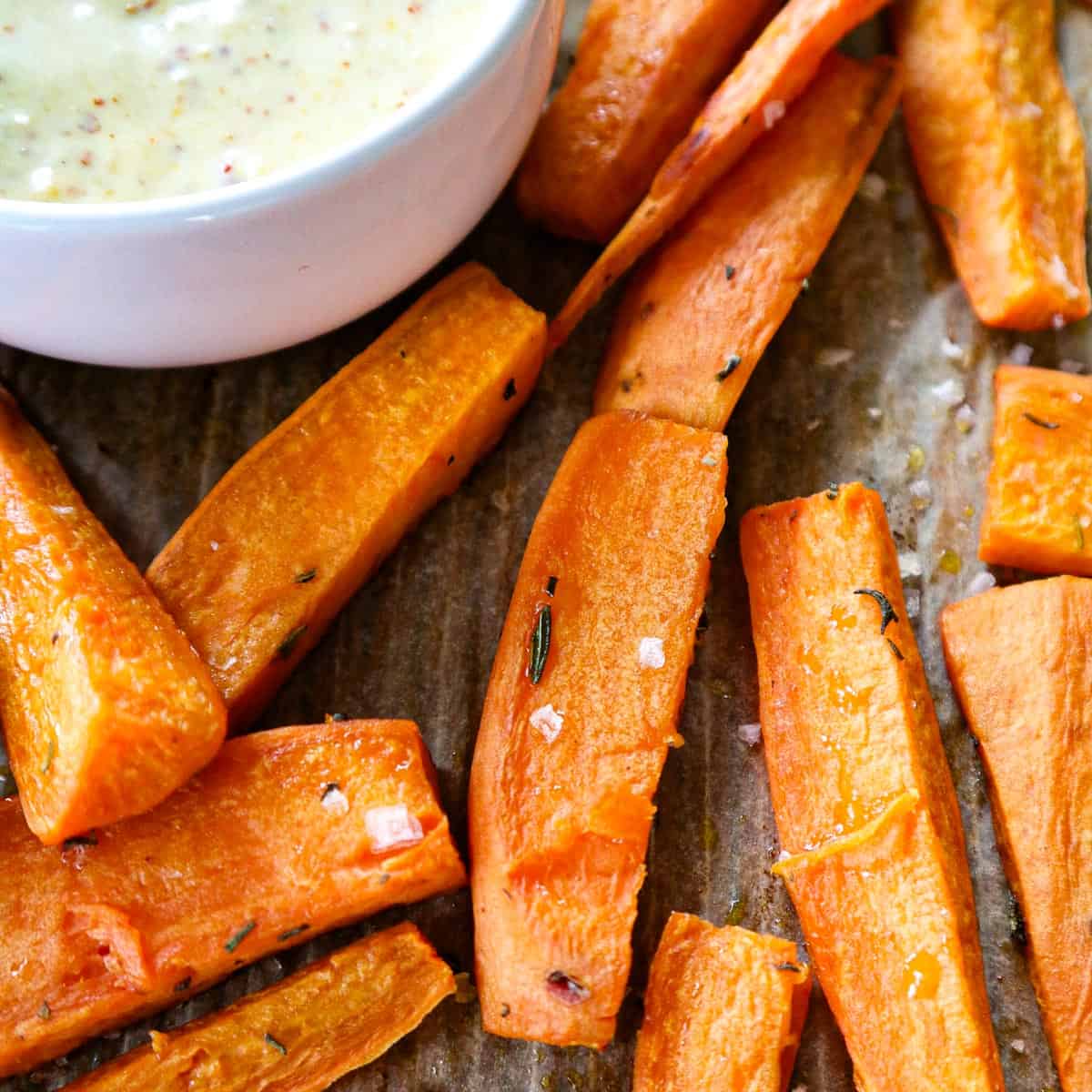 Holiday Truffle-Scented Sweet Potato Sticks with Crispy Sage