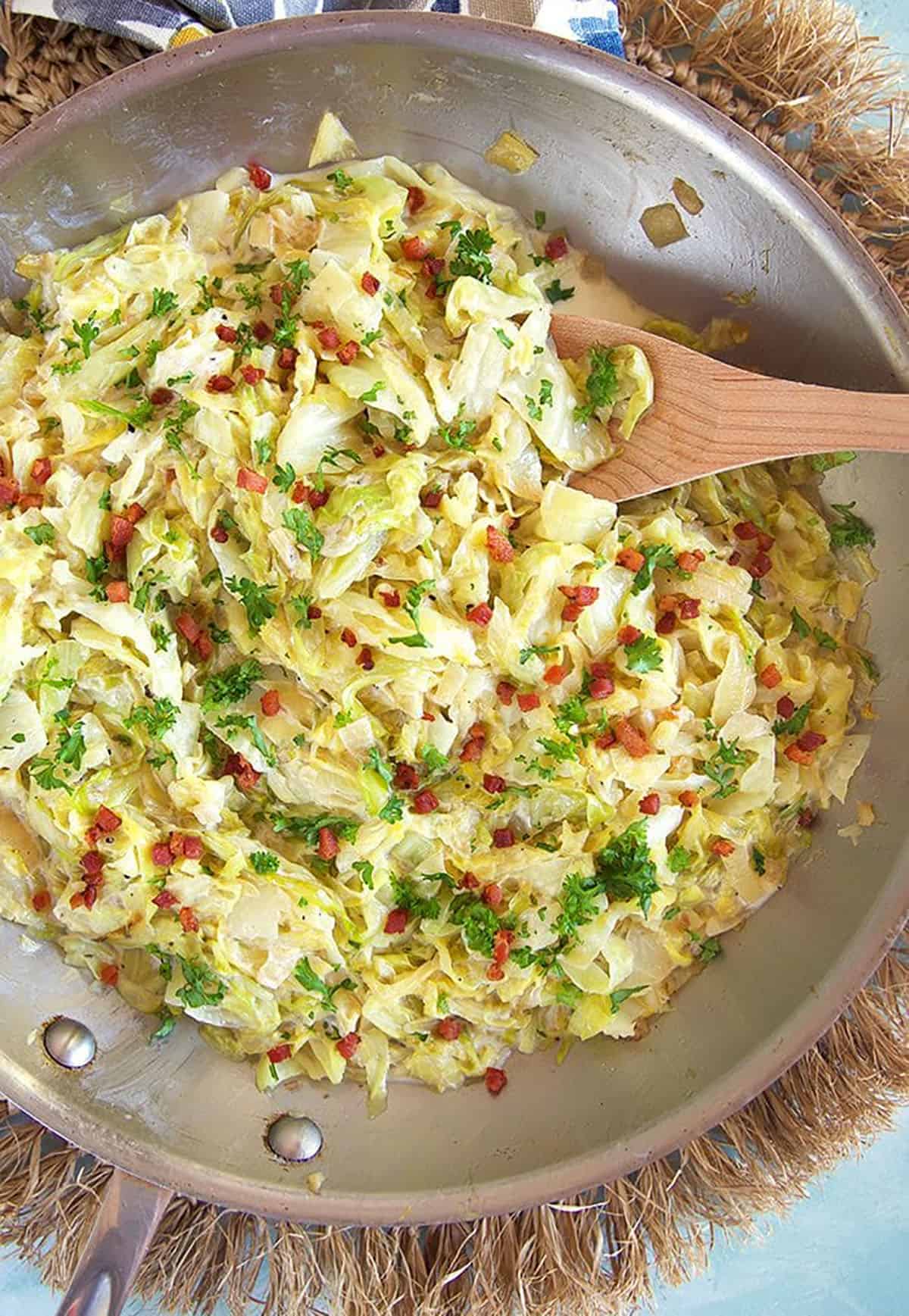 Browned-Butter Cabbage with Apples & Walnuts