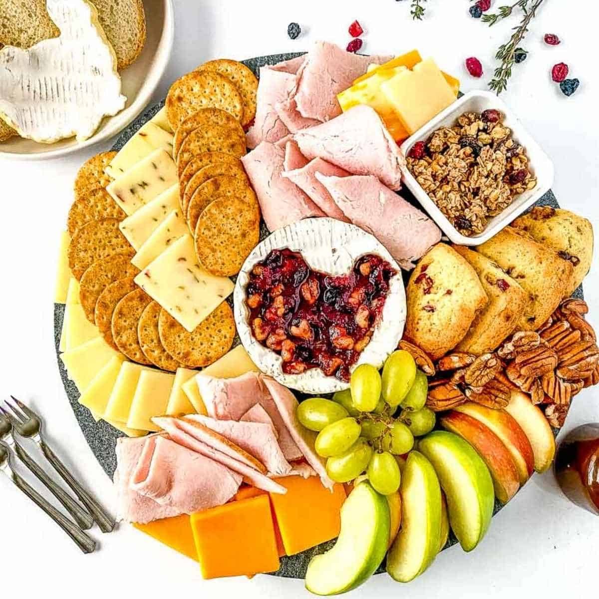 Harvest Herb-Roasted Turkey and Artisanal Cheese Grazing Board