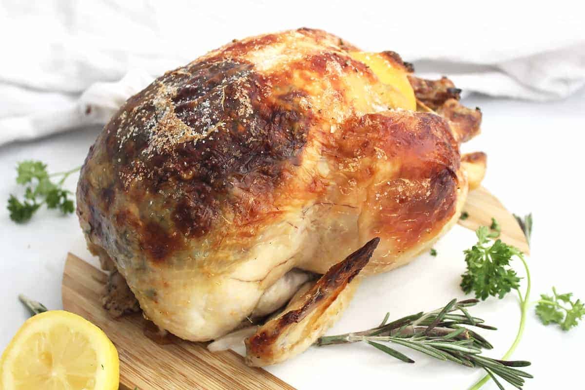 Rustic Herb and Garlic Buttermilk Roast Chicken