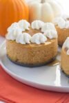 Spiced Gingersnap Mini Pumpkin Tarts