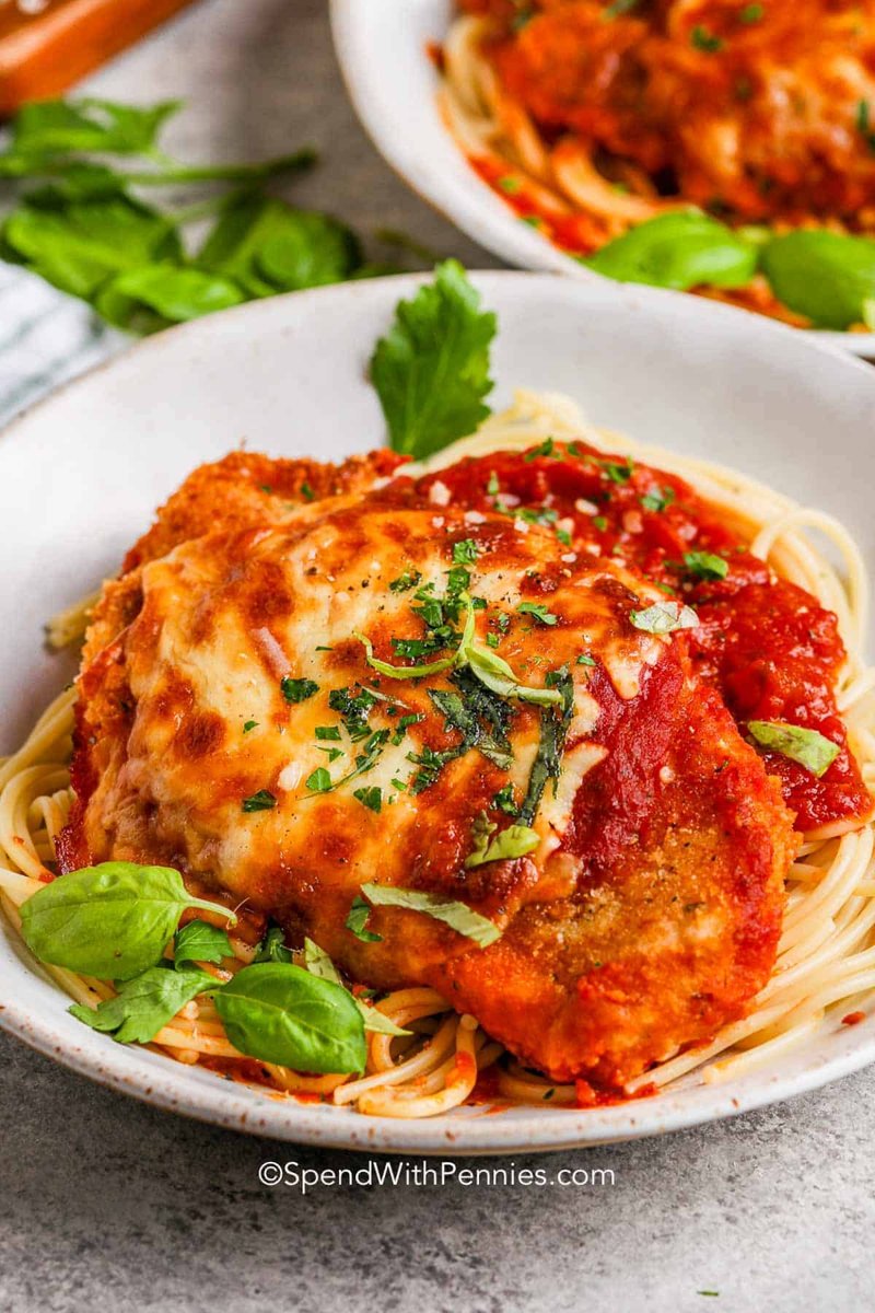 Baked Herb-Crusted Chicken Parmesan with Roasted Tomato Sauce