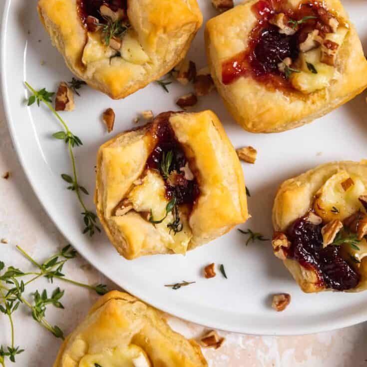 Mini Brie Parcels with Fig, Thyme & Toasted Walnuts