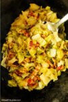 Slow Cooker Savory Braised Cabbage and Smoked Bacon