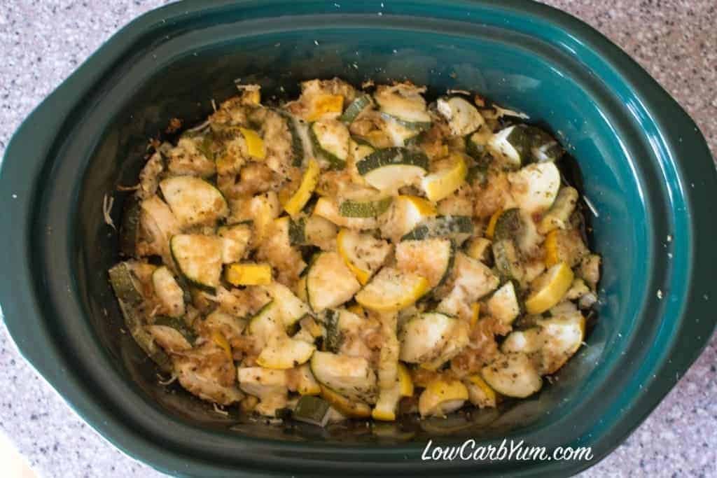 Garlic Parmesan Summer Squash Bake