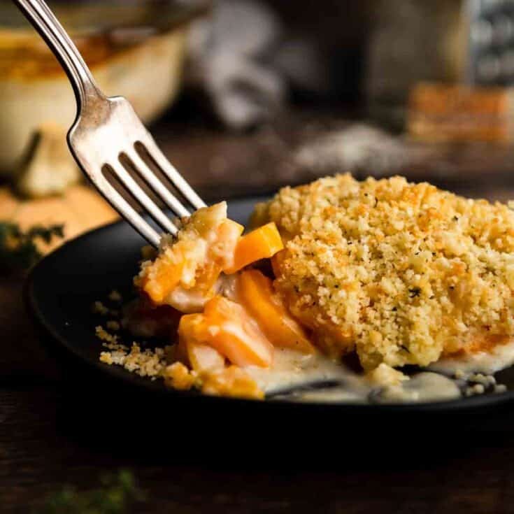 Maple-Butter Butternut Bake