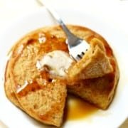 Autumn Gold Corn Cakes with Brown-Butter Drizzle
