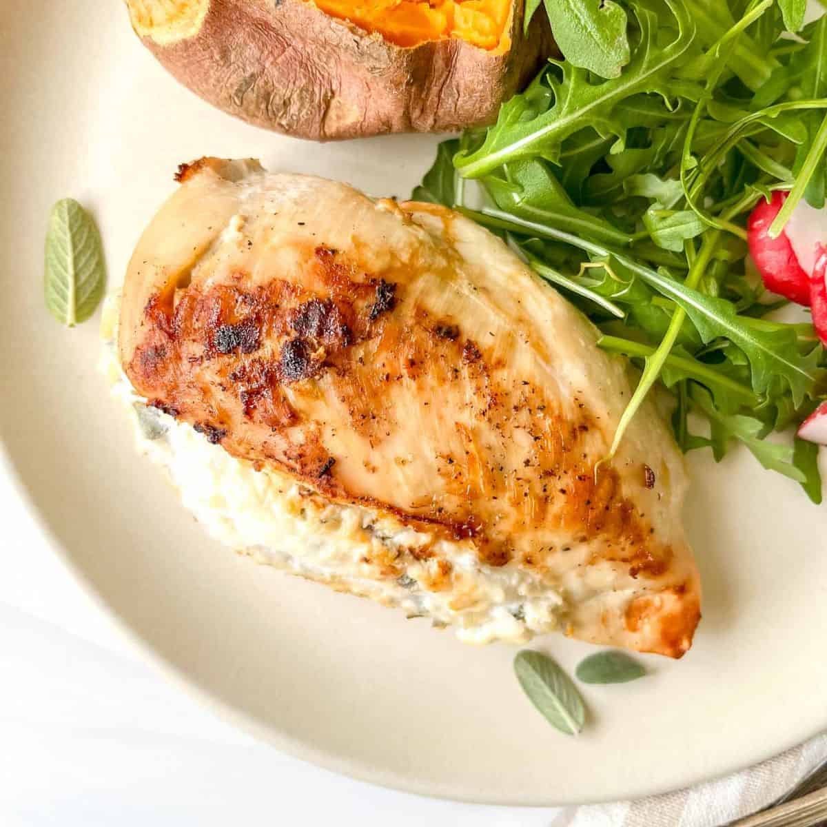 Lemon-Herb Ricotta Holiday Chicken Roulade