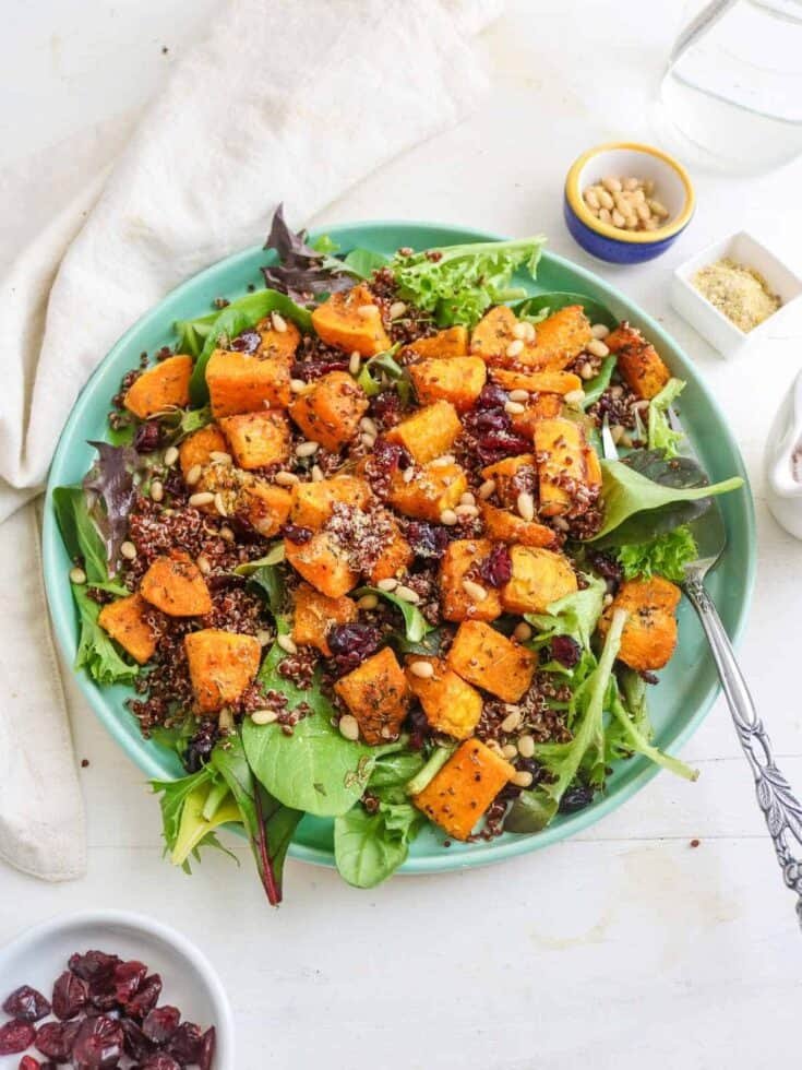 Autumn Harvest Quinoa Bowl with Maple-Roasted Squash