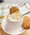 Velvet Harvest Pumpkin Cream Draped in Rich Brown Sugar Foam