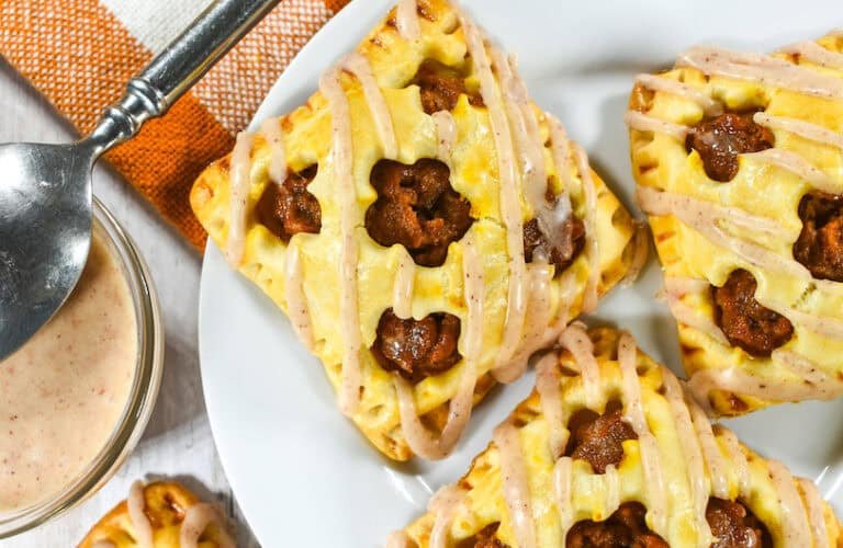 Glazed Spiced Autumn Pastry Pockets