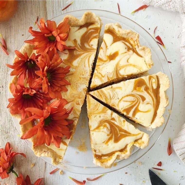 Gourmet Spiced Custard Pie With a Rich Tangy Layer
